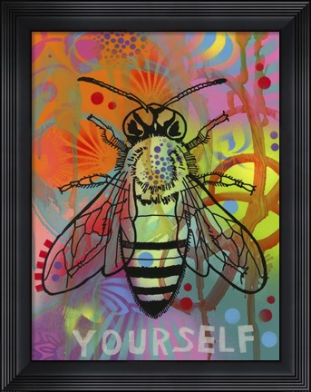 Framed Bee Yourself Print