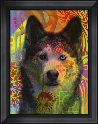 Framed Husky&#39;s Eye Print
