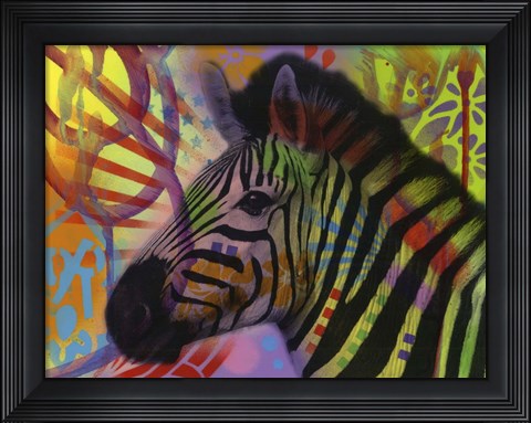 Framed Zebra Print