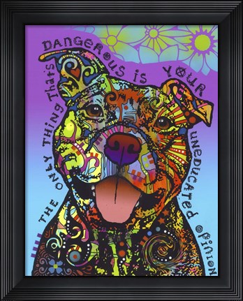 Framed Dangerous Print