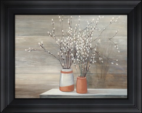 Framed Pussy Willow Still Life Print