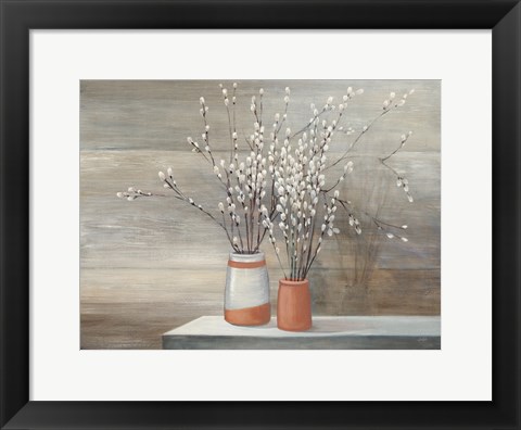 Framed Pussy Willow Still Life Print