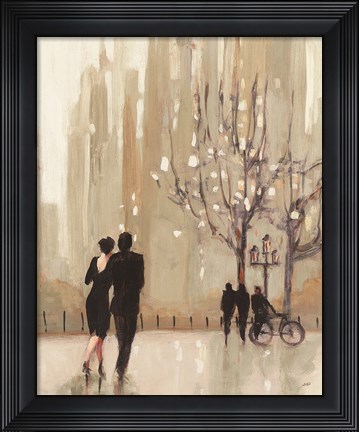 Framed Evening Out Neutral Cop Print