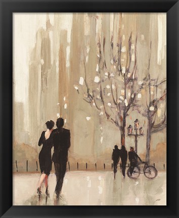 Framed Evening Out Neutral Cop Print