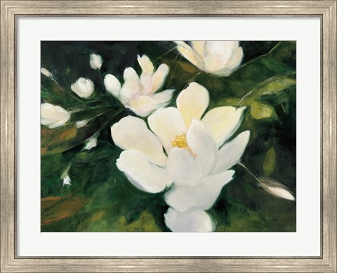 Framed Magnolia Blooms Print