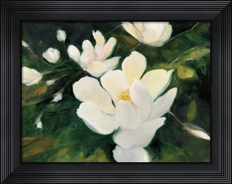 Framed Magnolia Blooms Print