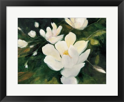 Framed Magnolia Blooms Print