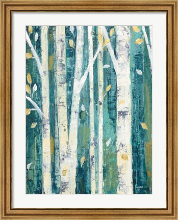 Framed Birches in Spring II Print