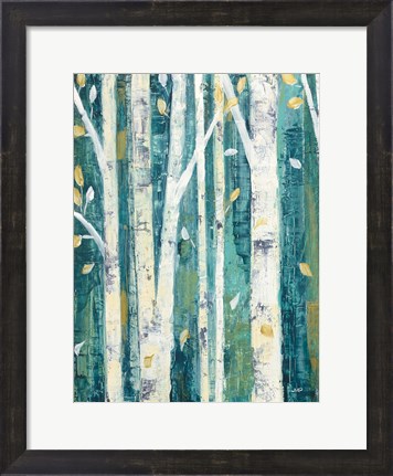 Framed Birches in Spring II Print