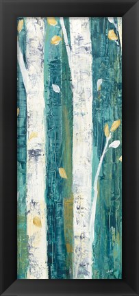 Framed Birches in Spring Panel II Print