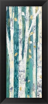 Framed Birches in Spring Panel III Print