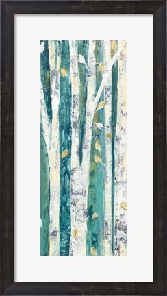Framed Birches in Spring Panel III Print