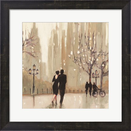 Framed Evening Out Neutral Square Print