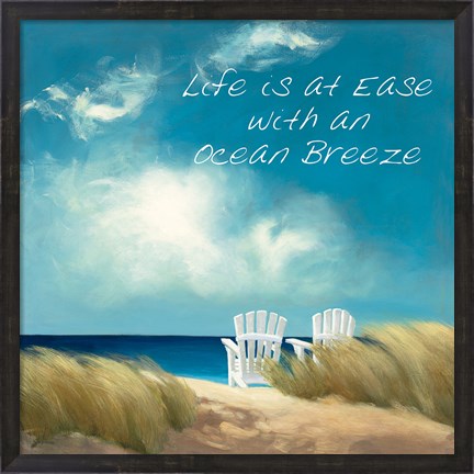 Framed Perfect Day Ocean Breeze Print