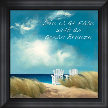 Framed Perfect Day Ocean Breeze Print