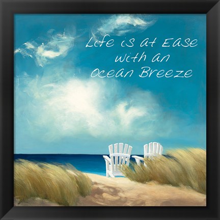 Framed Perfect Day Ocean Breeze Print