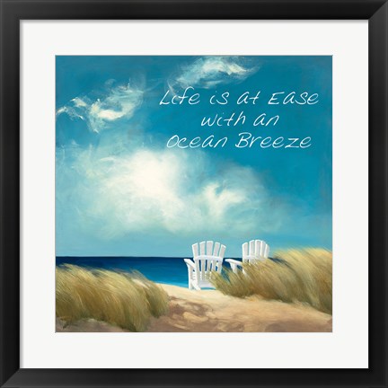 Framed Perfect Day Ocean Breeze Print