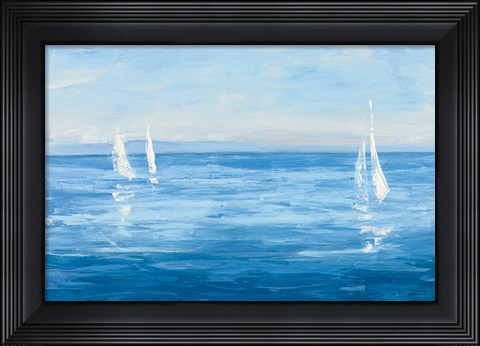 Framed Open Sail with Turquoise Print