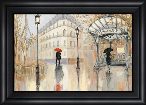 Framed To the Metro Blue Sky Print