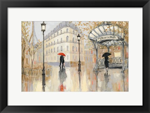 Framed To the Metro Blue Sky Print