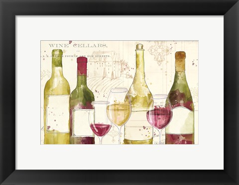Framed Chateau Winery I no words Print
