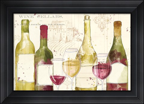 Framed Chateau Winery I no words Print