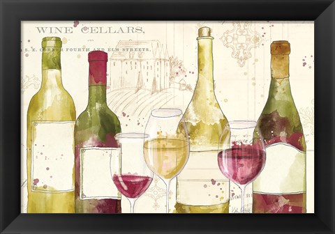 Framed Chateau Winery I no words Print