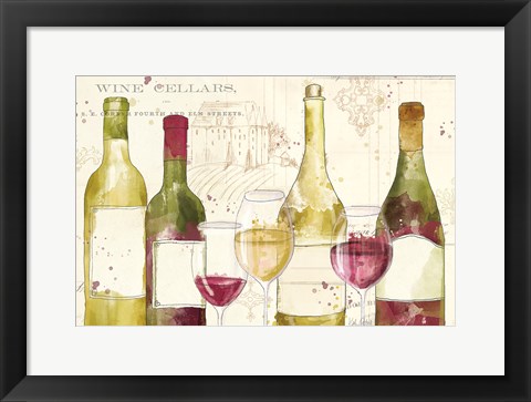 Framed Chateau Winery I no words Print