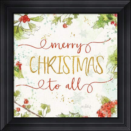Framed Christmas Sentiments IV Print