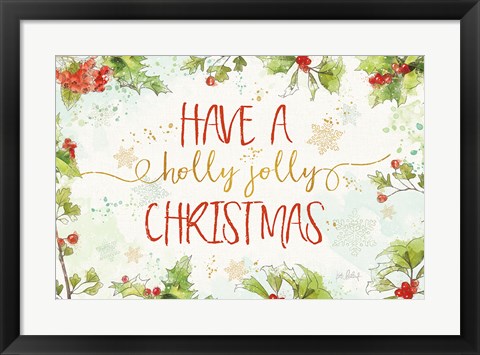 Framed Christmas Sentiments I Print