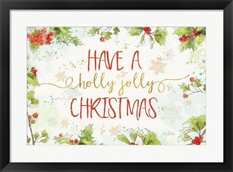 Framed Christmas Sentiments I Print