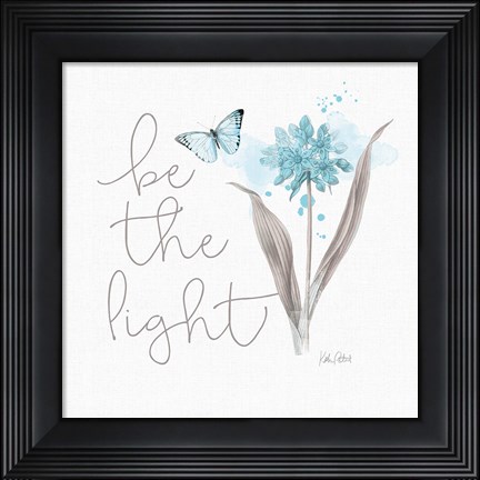 Framed Sunny Day VII Aqua Print
