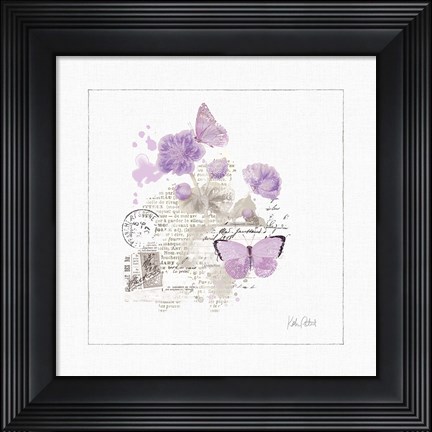 Framed Sunny Day II Purple Print