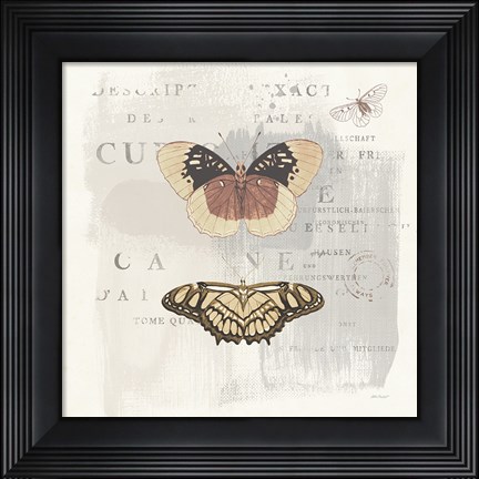 Framed En Bleu IV Neutral Print
