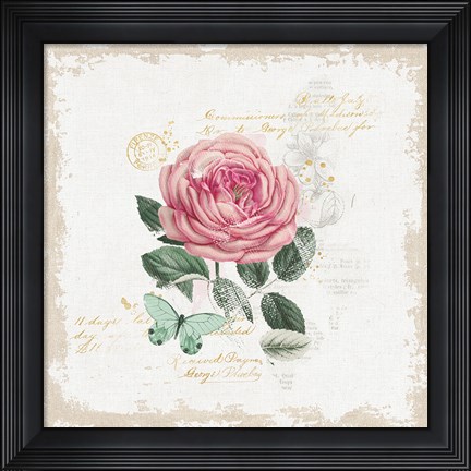 Framed French Romance IV Print