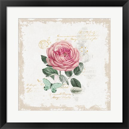 Framed French Romance IV Print