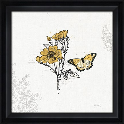 Framed Harvest Fields III Print