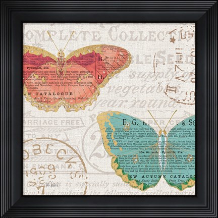 Framed Bookshelf Botanical VII Print