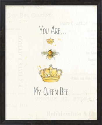Framed Bee and Bee VI Print