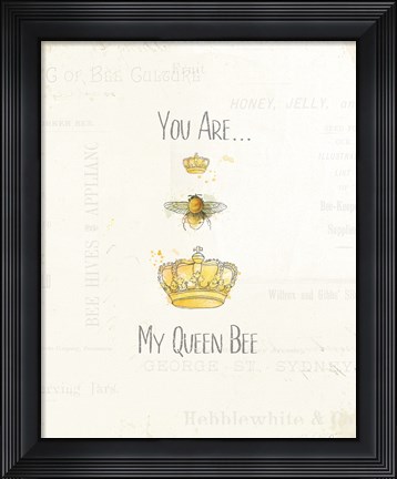 Framed Bee and Bee VI Print