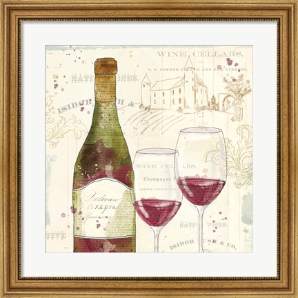 Framed Chateau Winery II Print