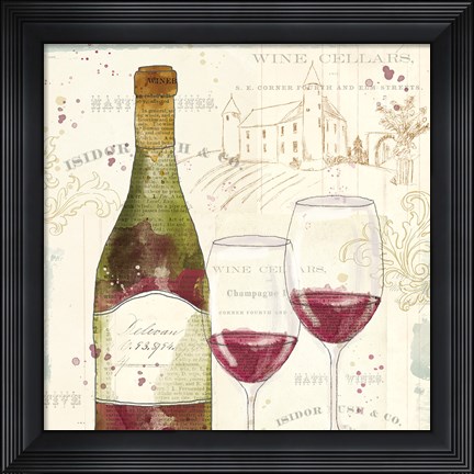 Framed Chateau Winery II Print