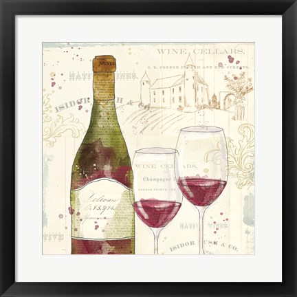 Framed Chateau Winery II Print