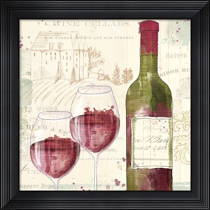 Framed Chateau Winery III Print