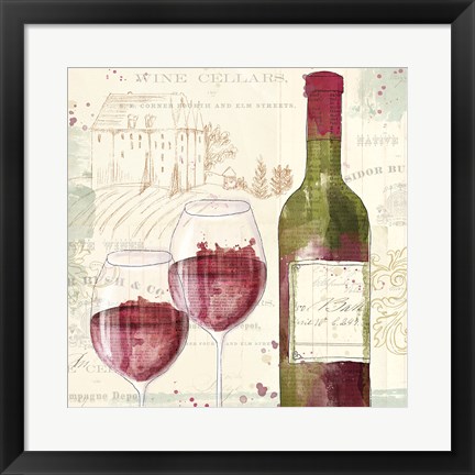 Framed Chateau Winery III Print