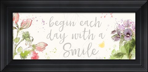 Framed Floral Splash VII Print