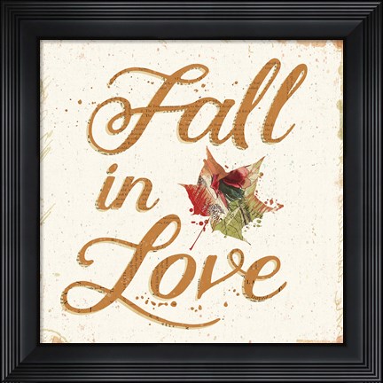 Framed Falling For Fall III Print