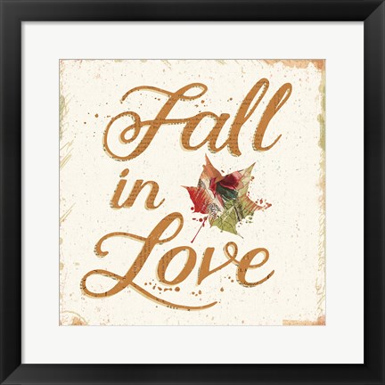 Framed Falling For Fall III Print