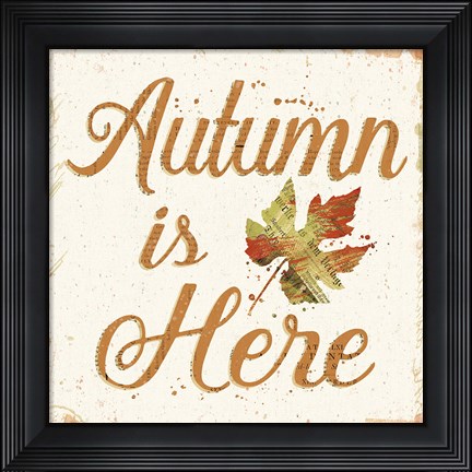 Framed Falling For Fall IV Print