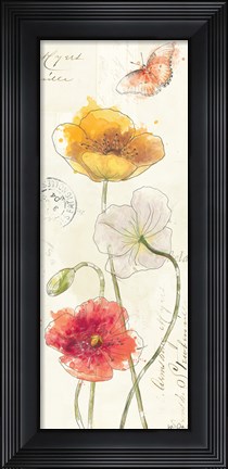 Framed Painted Poppies VII Print